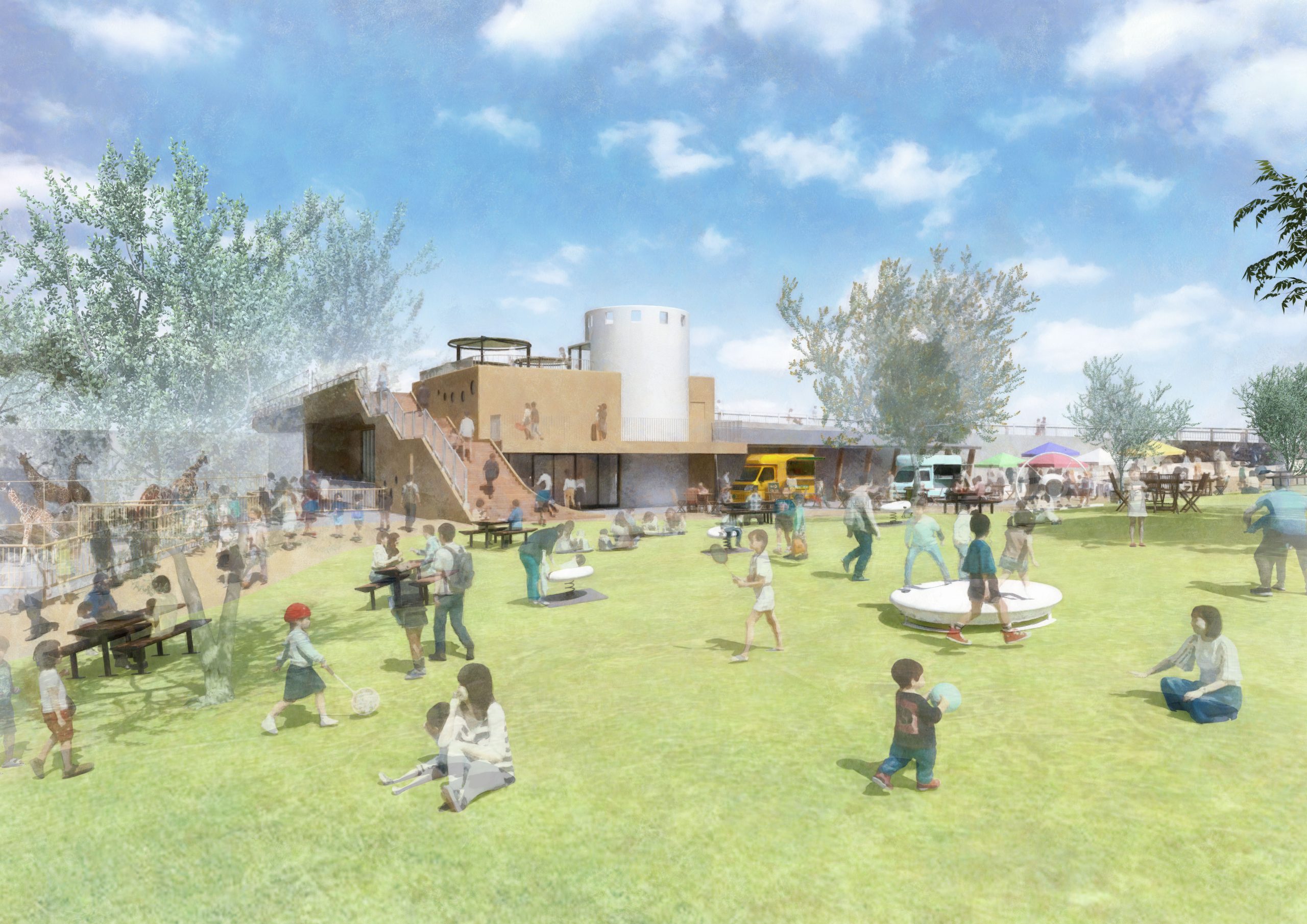 徳山動物園整備エリアの外観